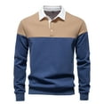thumbnail image 2 of pstuiky Camisas de invierno de manga larga para hombre, Blusa/camiseta informal de manga larga con cuello vuelto de color liso para hombre Tops casuales para hombres l, 2 of 9