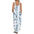 thumbnail image 4 of Robes d'Été pour Femmes, Robe Longue Décontractée Imprimée, Robe de Plage Sans Manches à Col en V, Robes Grande Taille pour Femmes en Solde, 4 of 6