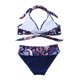 thumbnail image 1 of Traje de baño de bikini hueco con espalda abierta y cintura alta sexy con rayas divididas para mujer de verano Fridja  nalpqowj55095, 1 of 1