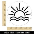 thumbnail image 2 of Sun and Waves Sunrise Sunset Self-Inking Rubber Stamp Ink Stamper - Black Ink - Large 1-1/2 Inch, 2 of 7