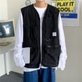 thumbnail image 1 of Chaleco de primavera y otoño para hombre, ropa de trabajo con múltiples bolsillos, chaqueta sin mangas, chaleco de uso exterior, 1 of 5