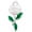 White, variant on Silver-tone White Flower - Large Goldtone Crystal Initial - I - Charm Necklace, 17.5"+2"