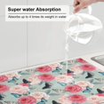 thumbnail image 6 of Kdxio Roses and Butterflies for Dish Drying Mat,24*18 inch Absorbent Dish Drainer Kitchen Counter,Large Size Dish Drying Pad for Countertops,Draining Racks, 6 of 9