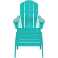 thumbnail image 3 of Paradise 2-Piece Set Classic Folding Adirondack Chair with Footrest Ottoman, 3 of 3