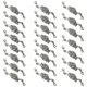 thumbnail image 4 of Alloy Pendant Charm for Jewelry Making Silver Color 20 Pieces Double Hole Rose Shape Accessories, 4 of 5