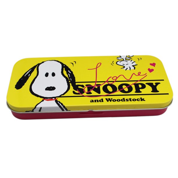 Peanuts Snoopy And Woodstock Love Snoopy Yellow And Pink Colored Tin Pencil Box Walmart Com Peanuts Snoopy And Woodstock Love Snoopy Yellow And Pink Colored Tin Pencil Box Walmart Com