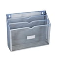 thumbnail image 1 of Cesta De Almacenamiento De Archivos De Metal, Práctico Organizador De Escritorio Para Facturas De Oficina Y Hogar, Color Plateado, 1 of 8