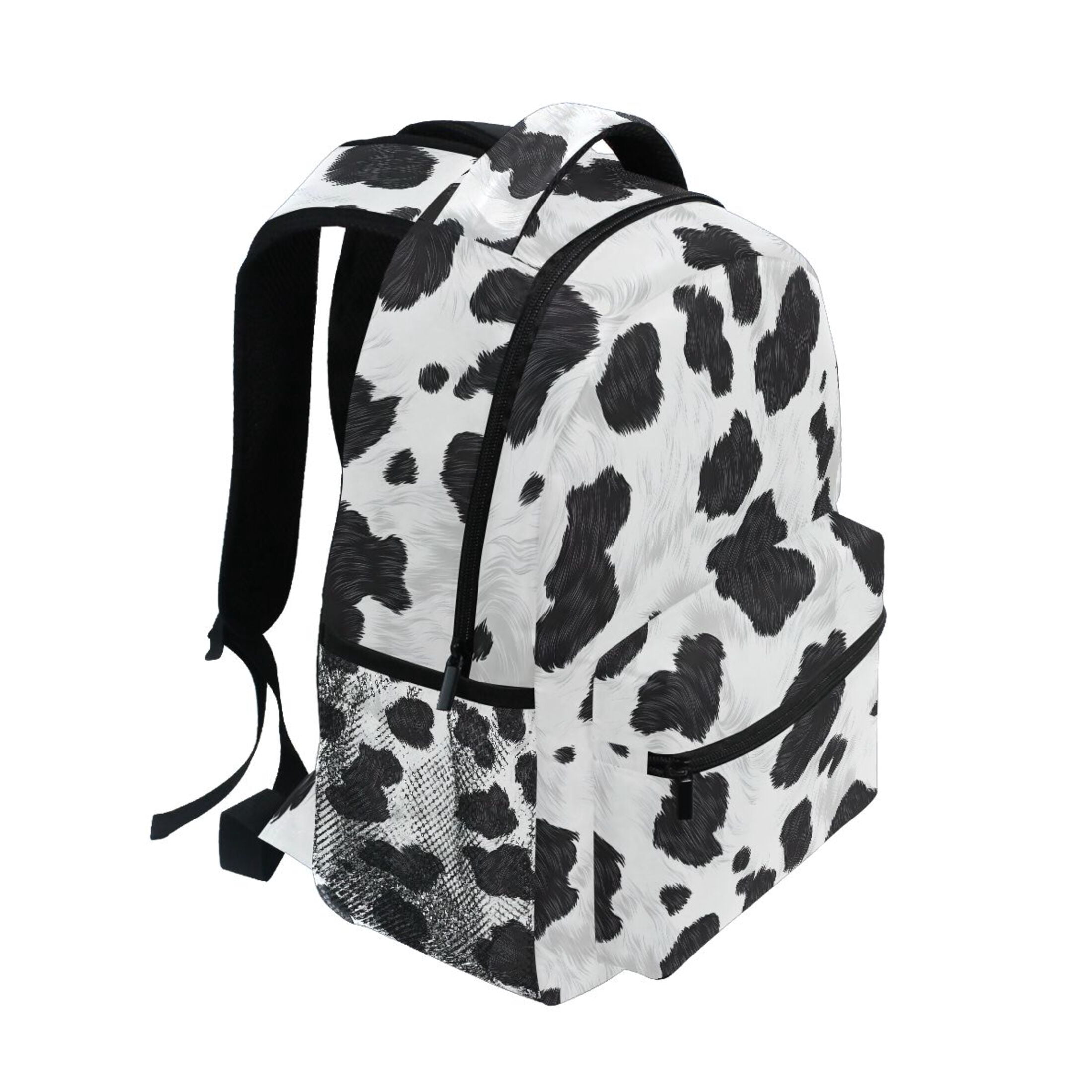 ALAZA Stylish Backpack Cow Print Elementary Bookbag Personalized Laptop School Bags Travel Daypack