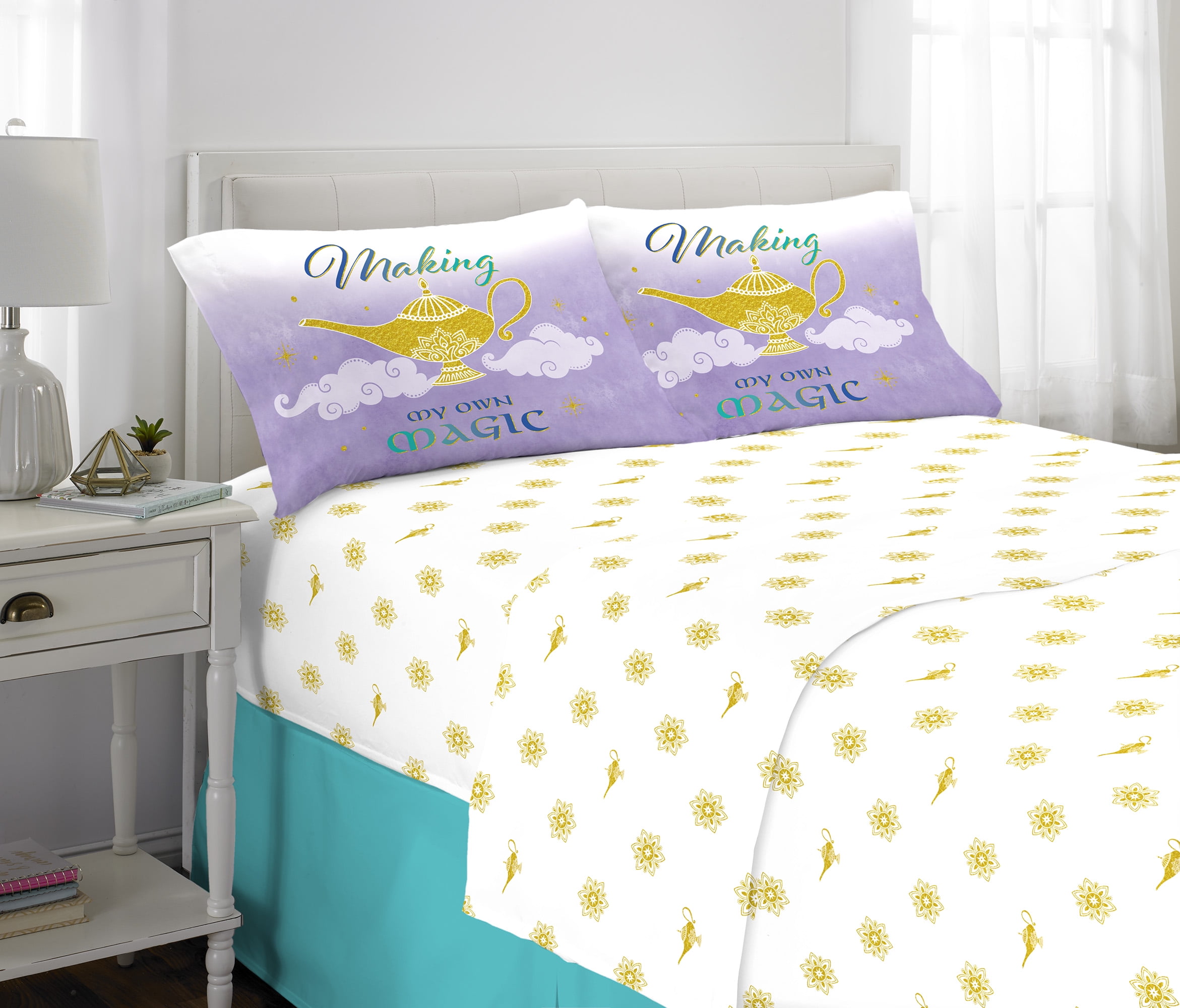 Disney's Aladdin Sheet Set, Kids Bedding, Jasmine's Magic