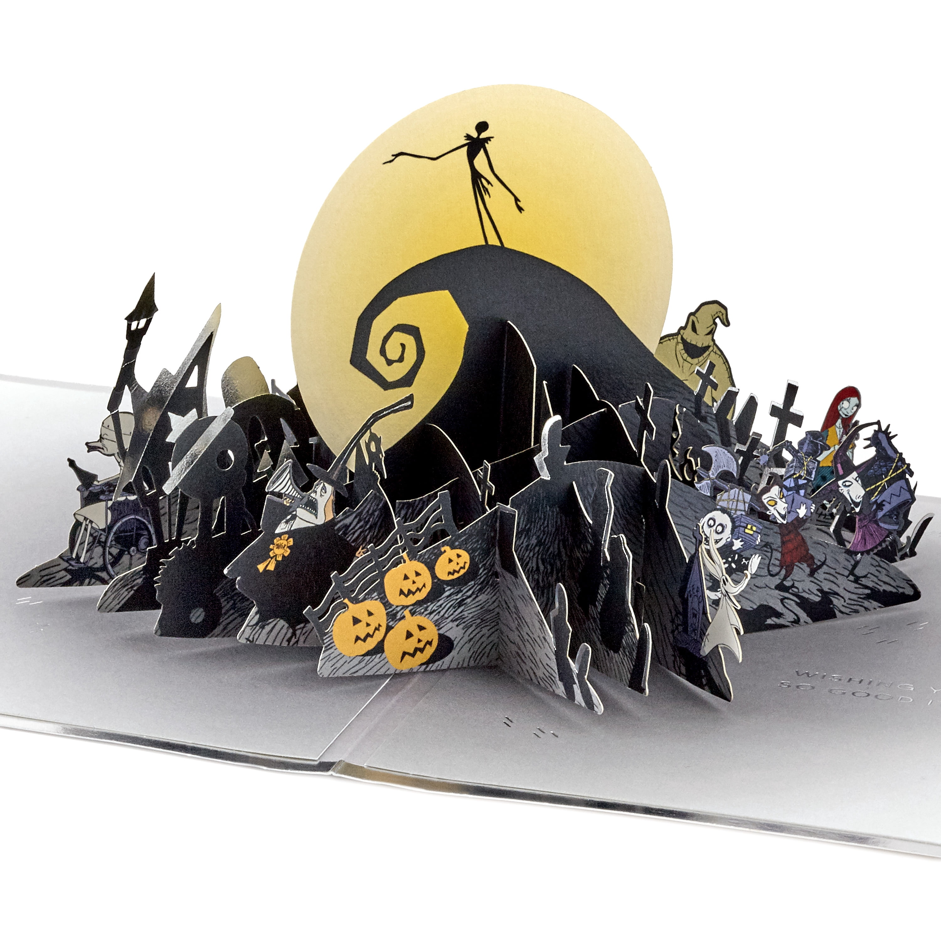 Hallmark Signature Paper Wonder "Nightmare Before Christmas" Pop Up Birthday Greeting Card (Happy Nightmares)