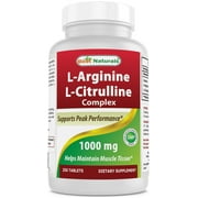 Best Naturals LArginine LCitrulline Complex 1000 mg 250 Tablets