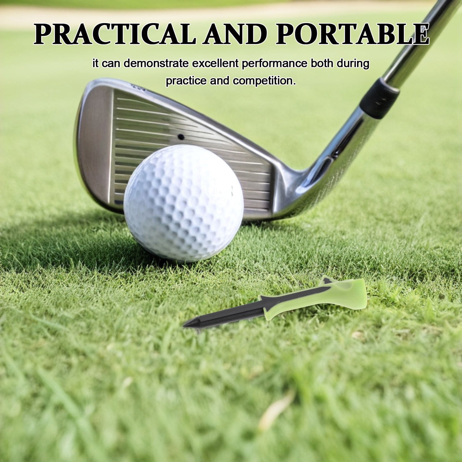 ELAYARD 10- Plastic Golf Tees for Training with Aerodynamic Design Suitable for Indoor and Outdoor Use