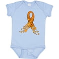 thumbnail image 3 of Inktastic Leukemia Awareness with Orange Ribbon Made of Hearts Boys or Girls Baby Bodysuit, 3 of 5
