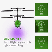 World Tech Toys Marvel Hulk Mini 2 Channel IR RC Helicopter with USB Charger