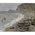thumbnail image 2 of Monet, Claude 31x26 White Modern Wood Framed Museum Art Print Titled - Etretat, 2 of 4