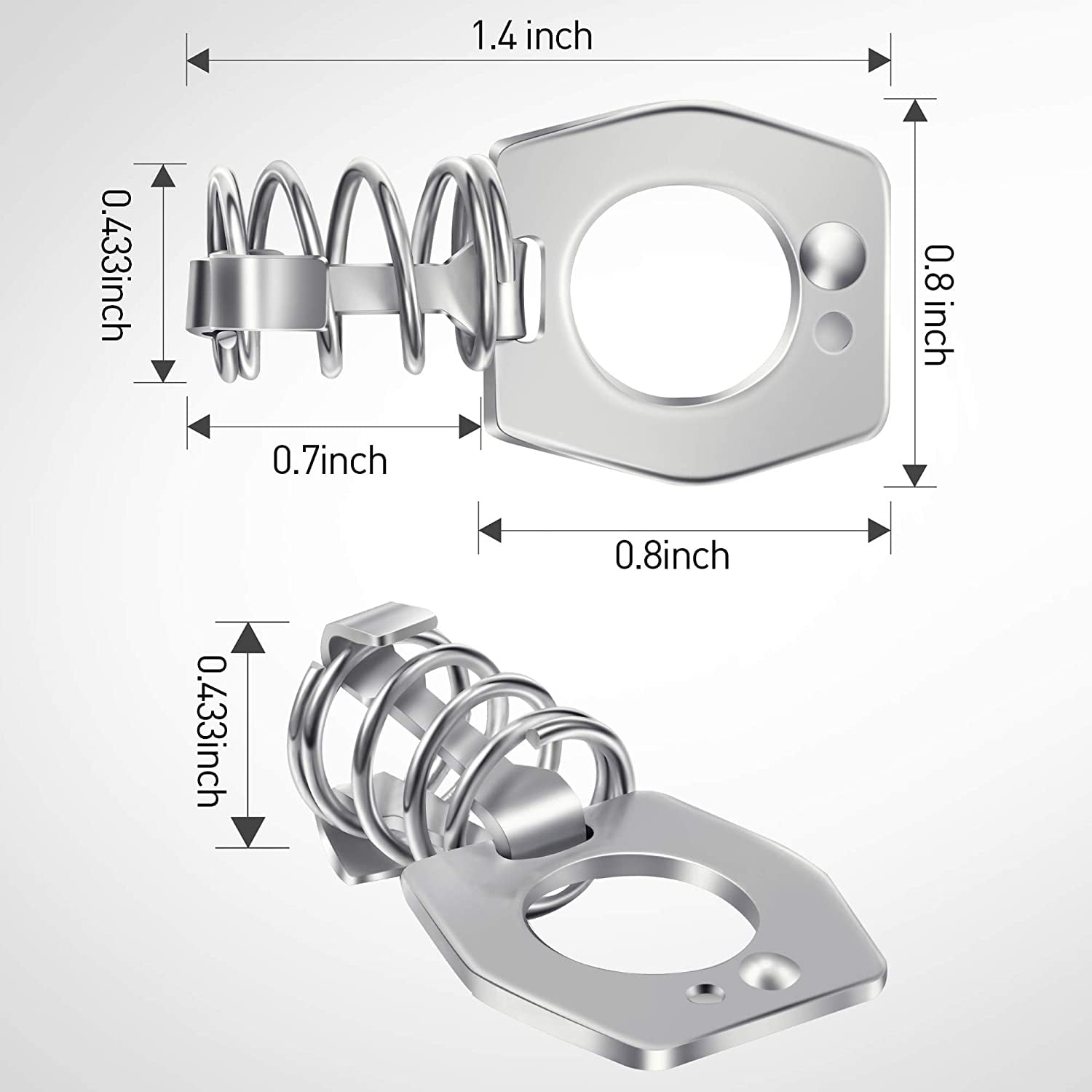 4 Pieces Water Heater Cam Lock Metal Water Heater Door Latch RV Camper