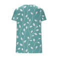 thumbnail image 7 of FAFWYP Women's Summer Hawaii Beach Shirts Vintage Printed Tunic Tops Short Sleeve V Neck Holiday T-Shirts Casual Loose Graphic Tees Blouses, 7 of 7