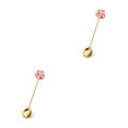 thumbnail image 3 of Transemion 1/2/3/5 Cartoon Adorable Restaurant Hotel Tableware Portable Washable Stainless Steel Stirring Mixing Dinnerware Cake Flatware Candy Spoon Brown 2PCS, 3 of 6