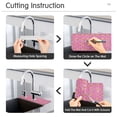 thumbnail image 5 of Yayeee Faucet Mat for Kitchen Sink 14.7" Diatomite Long Splash Guard Pad, Pink Doughnuts, 5 of 7