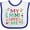 White and Royal, variant on Inktastic My Mimi Loves Me Girls Girls Baby Bib