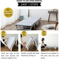 thumbnail image 5 of EMOOR MEHOL Folding Rollaway Bed with Mattress Gray, 4-Foldable Portable Japanese Compact-Size No Assembly, 5 of 6
