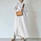 thumbnail image 3 of Gibobby Vestidos de suéter anchos Suéter con capucha de felpa de otoño e invierno para mujer, vestido largo suelto de talla grande con bolsillo recto(Blanco,M), 3 of 5