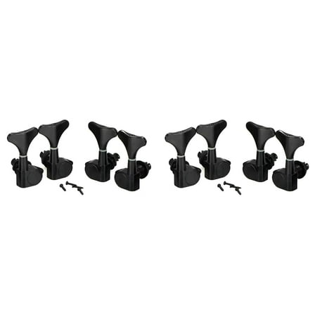 4 4 Sealed Guitar Tuning Pegs Keys 4R4L Machine Tuners for and , Black