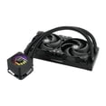 thumbnail image 3 of ENERMAX LIQMAXFLO SR 240 ARGB AIO CPU Liquid Cooler - 60mm VRM Fan up to 3000 RPM, PWM-Controlled Pump, 240mm Radiator, Dual Pressure-Optimized Silent Flow 120mm FDB Fans up to 1800 RPM, 350W TDP -, 3 of 5