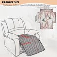 thumbnail image 6 of Bulopur Pink Hummingbird Quilted Recliner Covers Washable Non Slip Reclining Chair Covers Armless Decorative Cover for Living Room, 6 of 7