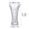thumbnail image 3 of Jarrón Kanpura de cristal transparente de 23,4 cm de alto para decoración del hogar, 3 of 9