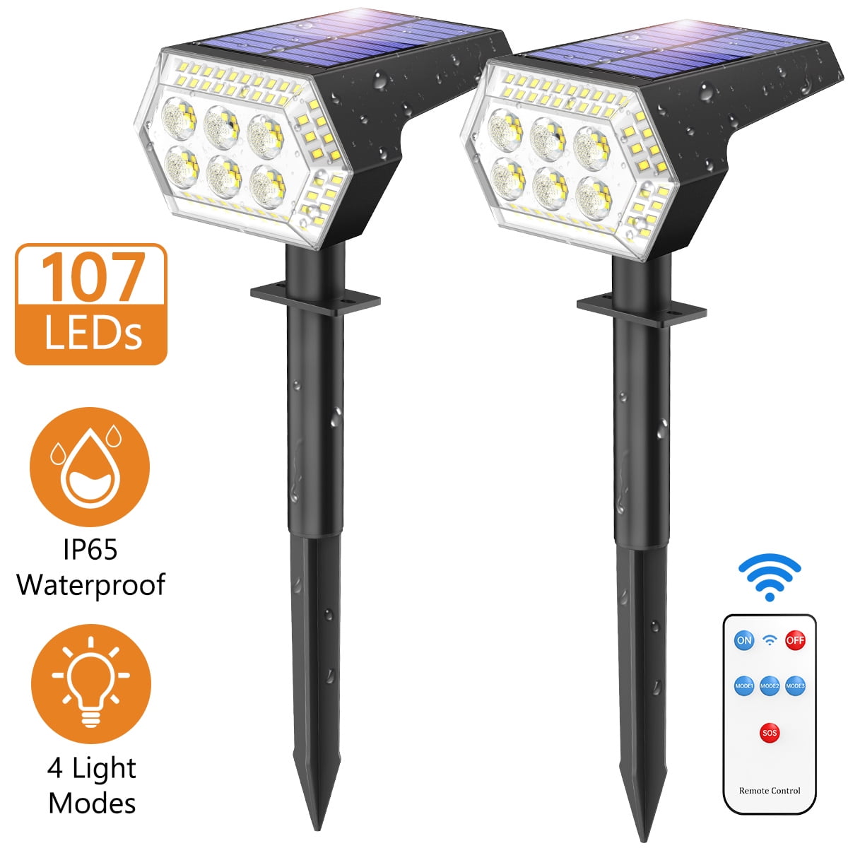 Details about   24 PCS 100 Led Solar Light Outdoor Motion Sensor Light Wall Light Garden Lamp A+ 