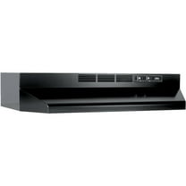 Broan-NuTone 413023 Ductless Range Hood Insert with Light, Exhaust Fan for Under Cabinet, 30-Inch, Black CA2
