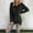 Black, variant on Women's Pullover Sweater Winter Warmth Solid Long Sleeve Pullover Sweater For Daily Casual and Attire