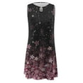 thumbnail image 4 of SMihono Robe d'Été Grande Taille pour Femmes 2023 Été Confortable Mode Décontractée Sans Manches Col en V Imprimé Robe Slim, 4 of 4