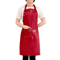 thumbnail image 1 of Gupgi Halter Neck Apron Waiter Baker Chef Bib Apron Adult Front Pocket Apron, 1 of 3