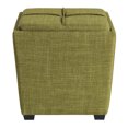 thumbnail image 3 of Rockford Storage Ottoman in Green Fabric, 3 of 9