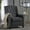 Dark Gray, variant on Euroco Classic Dark Grey Fabric Push Back Chair