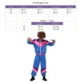 thumbnail image 4 of MesaSe 80s HipHop Costumes Outfits  Retro Tracksuit  Patchwork Zip Up Long Sleeve Coat and Pants, 4 of 4