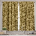 thumbnail image 2 of Ambesonne Tropical Valance & Curtain, Brownish Palm Trees Art, 55"x45", Pastel Brown Fawn Khaki, 2 of 7