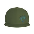 thumbnail image 3 of ZICANCN Tree Earth Environment Baseball Caps, Trucker Hats for Men And Women, Adjustable Breathable Flat Caps, Moss Green, 3 of 6