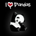 thumbnail image 3 of CafePress - I Heart Pandas - Women's Dark Pajamas, 3 of 4
