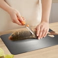 thumbnail image 3 of TopLLC Kitchen 304 Stainless Steel Chopping Board Cutting Board Front And Back Can Be Used For Cutting Meat Fruit And Vegetables Can Be Hung cutting board, 3 of 5