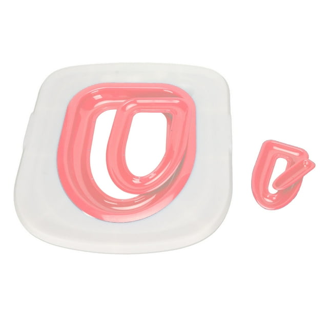 Cat Toilet Training Tool, Cat Toilet Trainer Strong Bearing Capacity Easy To Install Reusable For Home White Tray, 1 Pink Inner Support
