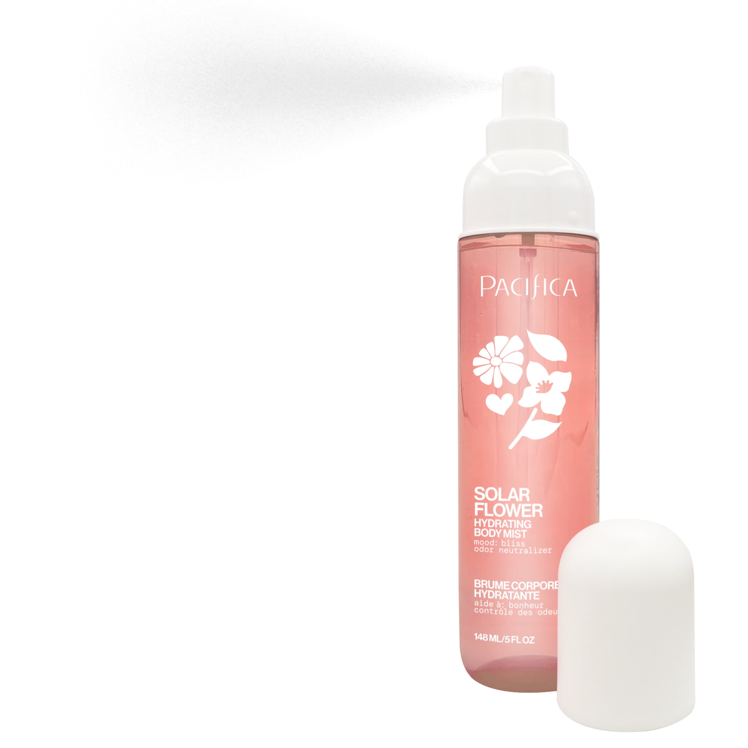 Pacifica Hydrating Body Mist Solar Flower for Unisex, 5 fl oz