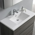 thumbnail image 3 of Fresca Lazzaro 36" Gray Wood Free Standing Modern Bathroom Vanity with Medicine Cabinet, 3 of 9