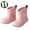 Pink, variant on Anti-Slip Kids Toddler Rain Boots for Girls Boys, Rubber Rainboots, Khaki(Size 5)