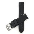 thumbnail image 1 of 20mm Vintage Watch Band Strap, Leather, Minimal Stitch, Stainless Steel Buckle, 1 of 7