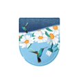 thumbnail image 6 of KUIFORTI Toilet Lid Cover Daisy Hummingbird Toilet Seat Cover Elongated Toilet Lid Covers Replacement for Bathroom Decor Accessories-Blue, 6 of 6
