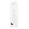 thumbnail image 4 of Fartey Cotton Linen American Flag Pants for Women Sunflower Graphic Patriotic Pants Drawstring Elastic Waist Casual Trousers with Pockets, 4 of 6