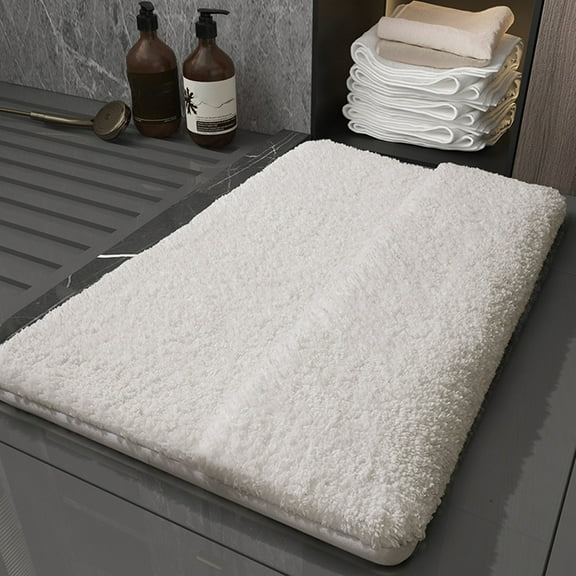 Bilqis Bathroom Rugs Bath Mat For Back Of Foot Rubbing Thick Soft And Non-Slip Full Wrap Bath Mats Water Absorbent And Washable Bath Rug For Bathroom Shower